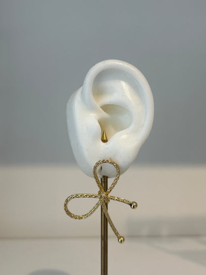 Aretes Moño Dorado