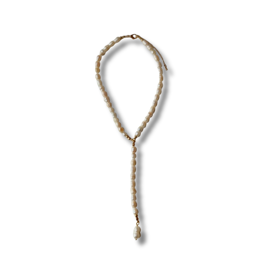 Corbatín Perlas Natural