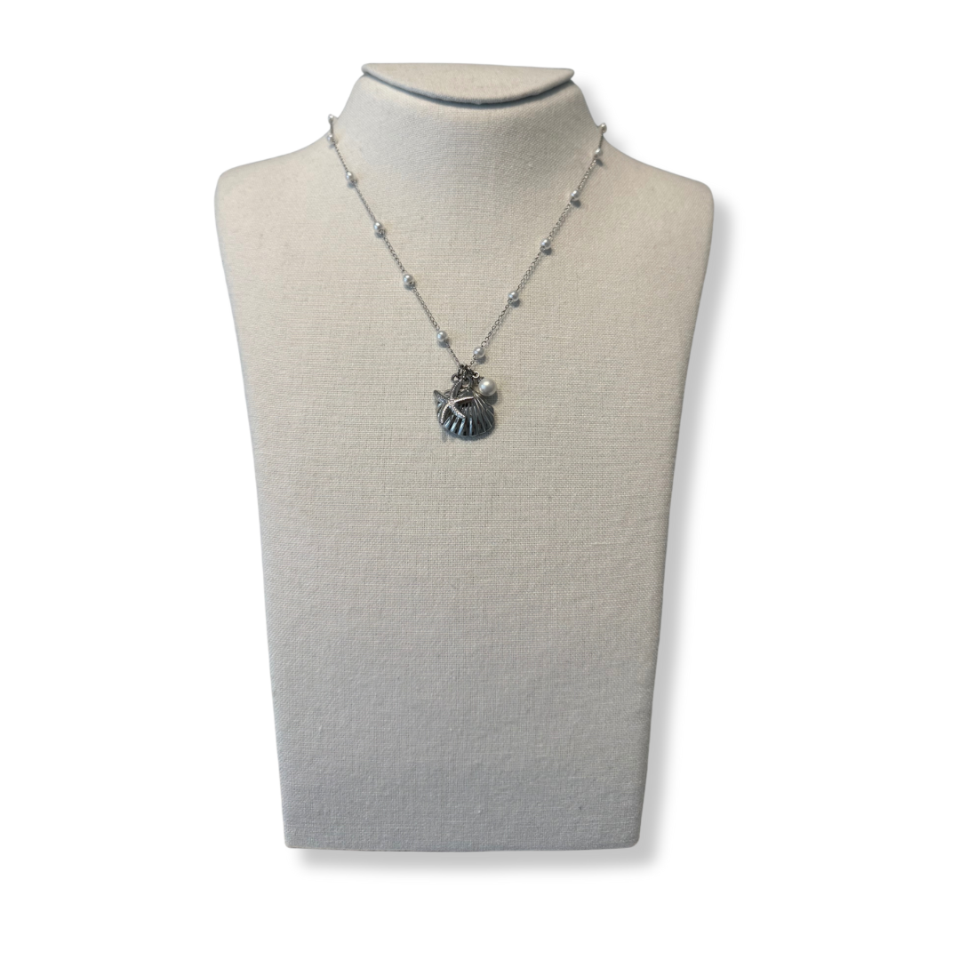 Collar beach vibes plateado