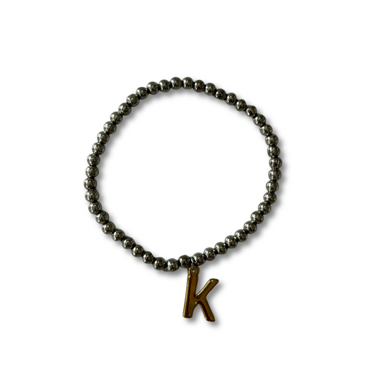 Pulsera inicial bicolor