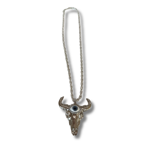 Anillo bully toro plateado