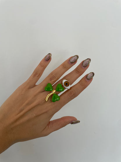 Anillo Trébol Café