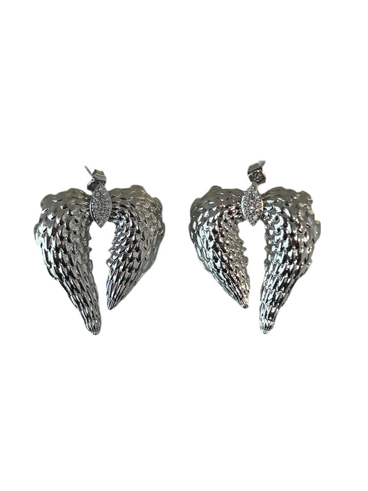 Aretes Ángel Silver