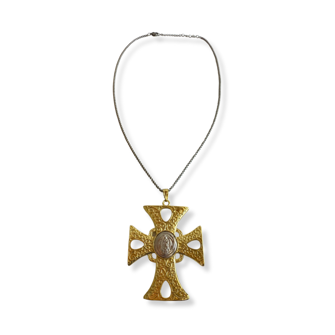 Collar Cruz Bicolor