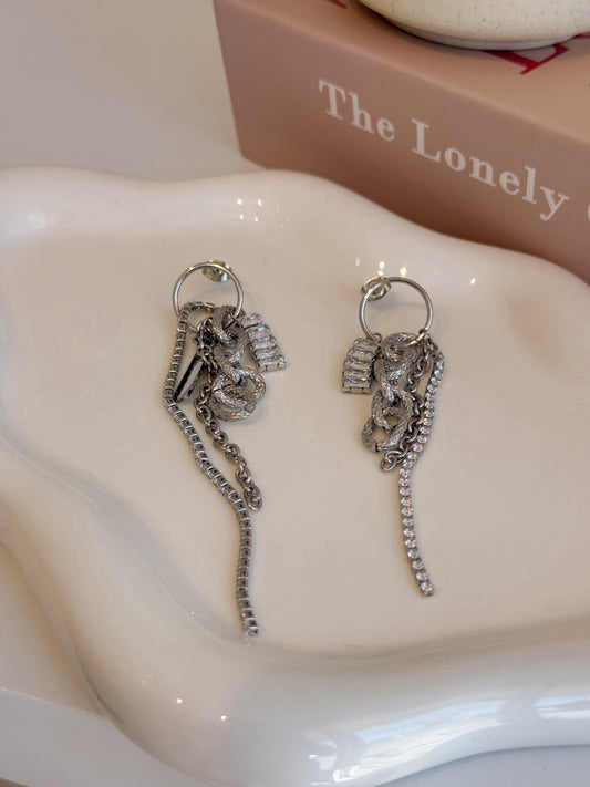 Aretes Plata Largos