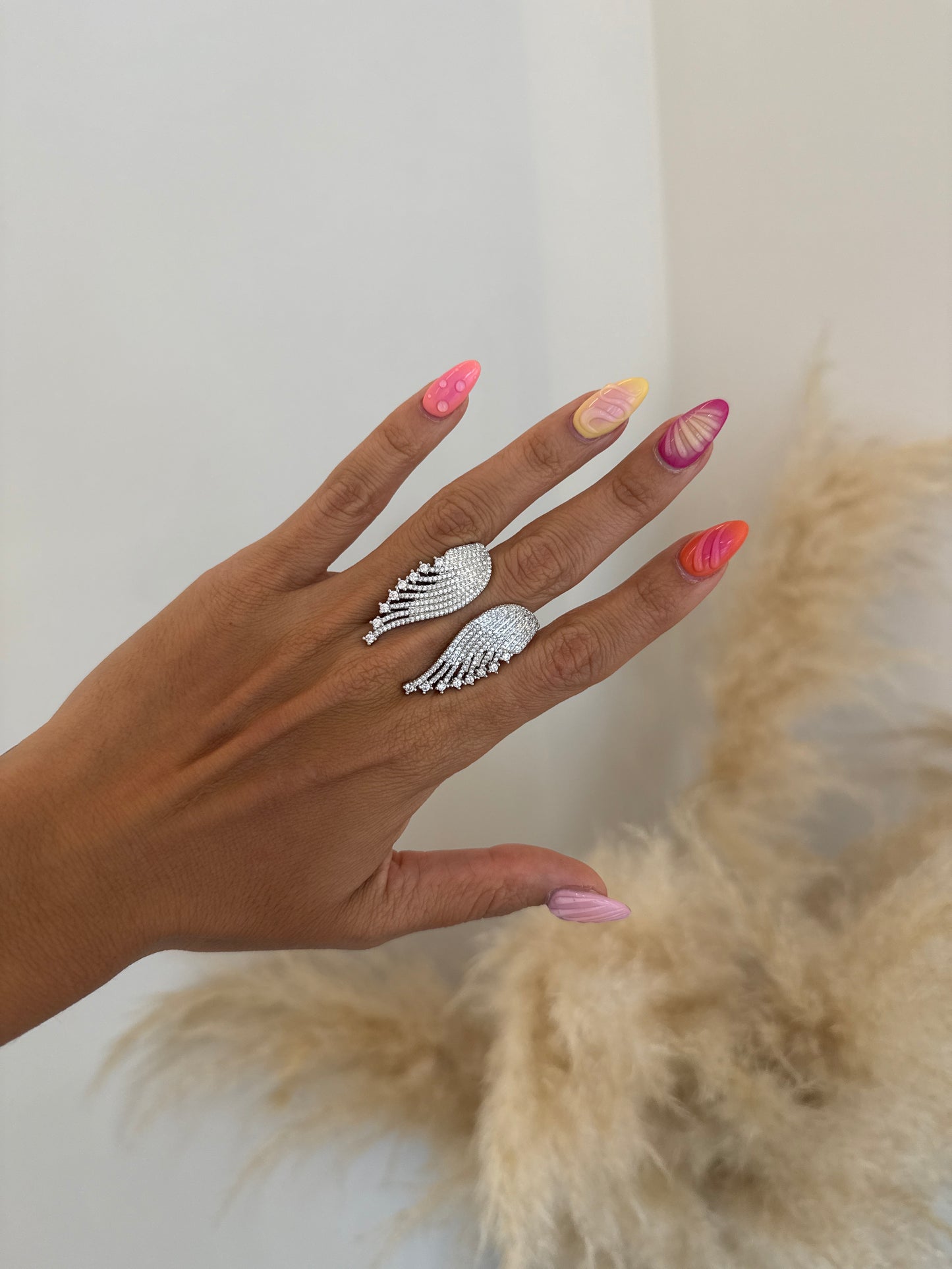 Anillo silver wings
