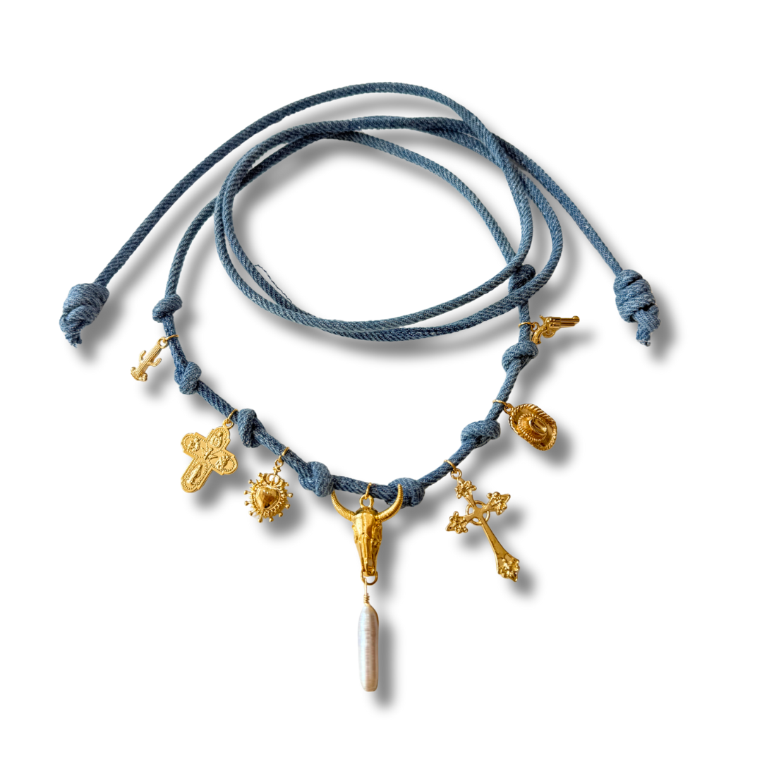 Collar desierto denim toro