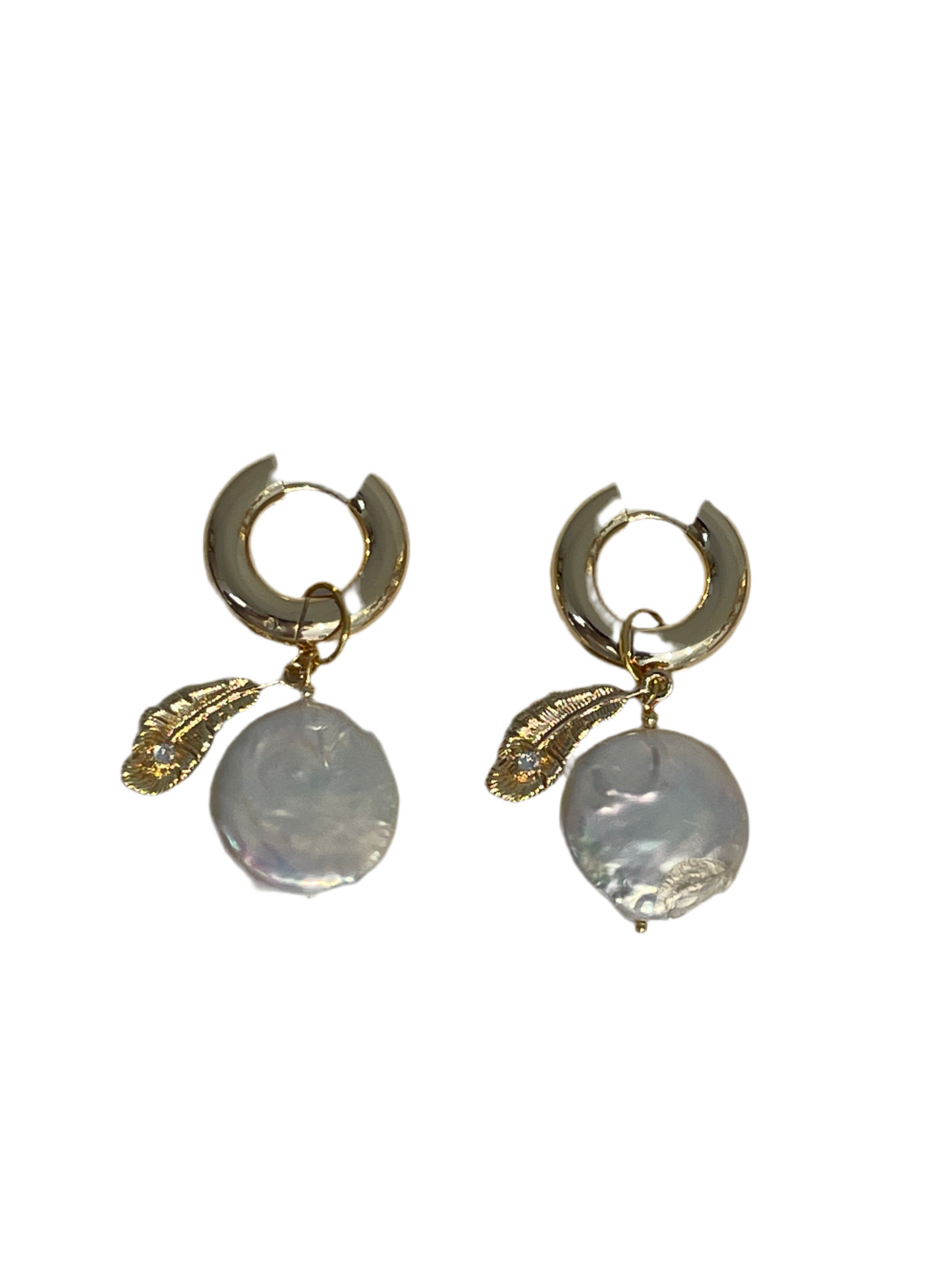 Arracadas Hoja Y Perla