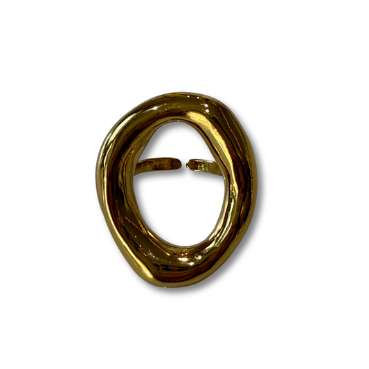 Anillo óvalo mega hueco