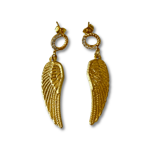 Aretes Alas Dorados