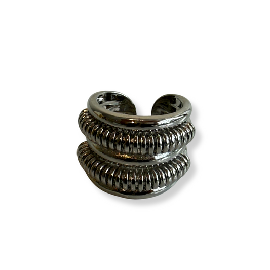 Anillo plata doble