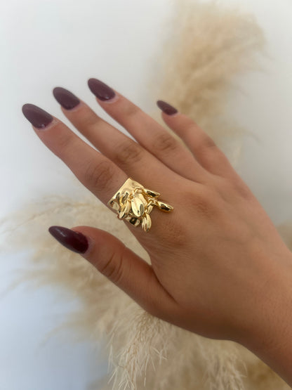 Anillo Colgantes Dorado
