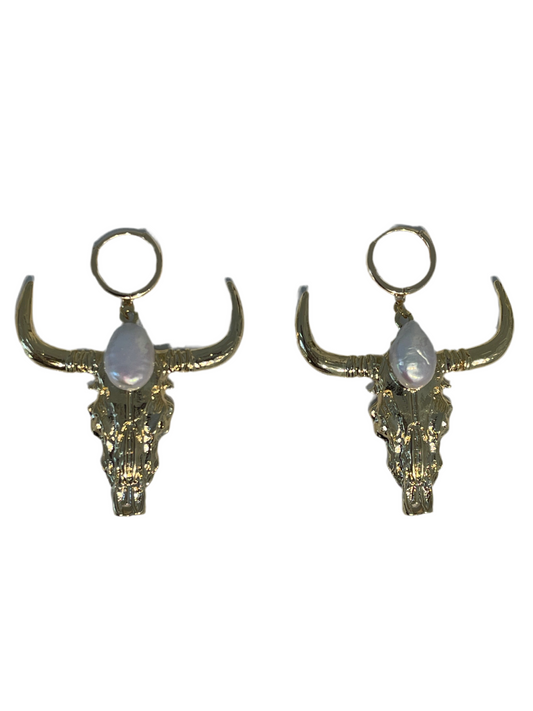 Aretes Toro Maxi Perla