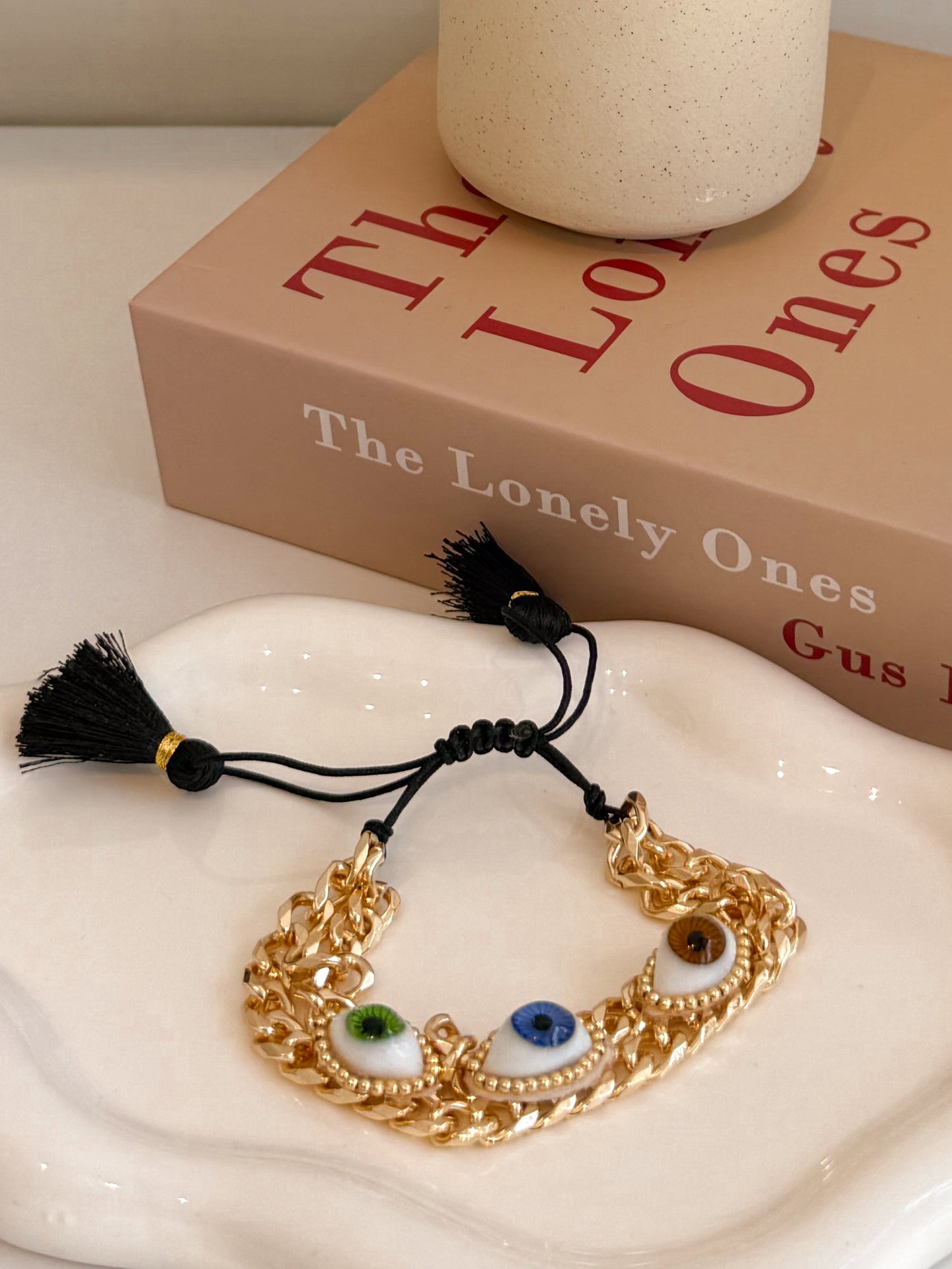 Pulsera Triple Ojo Real