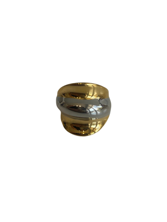 Anillo Waves Bicolor