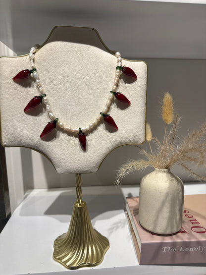 Collar Piquín perlas