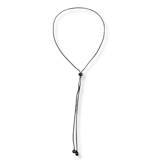 Collar Corbatín Plata Sencillo