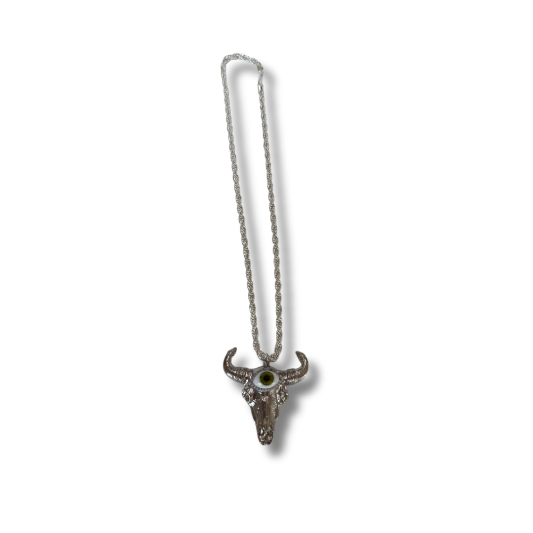 Anillo bully toro plateado