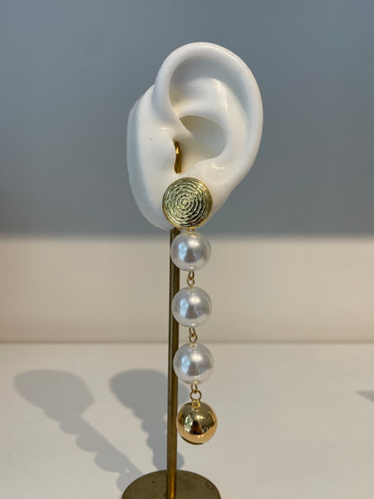 Aretes Cascada Dorados