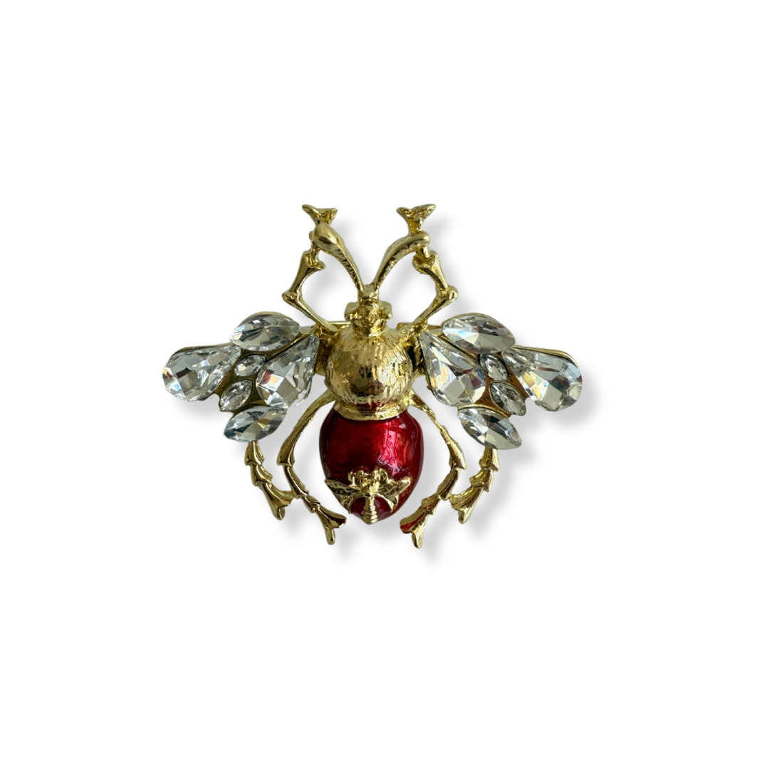 Anillo abeja rojo