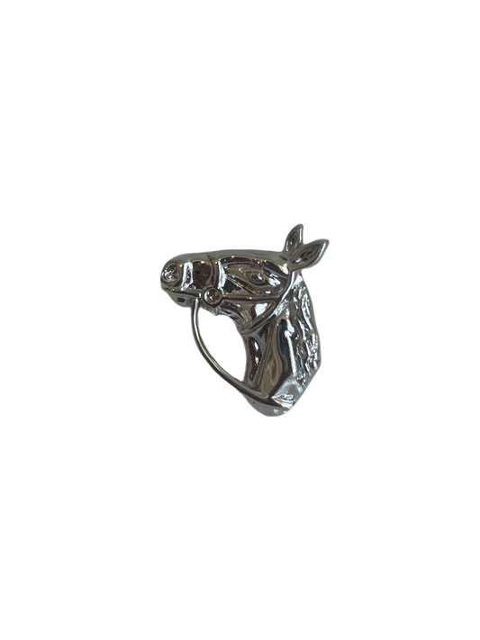Anillo Caballo Plateado