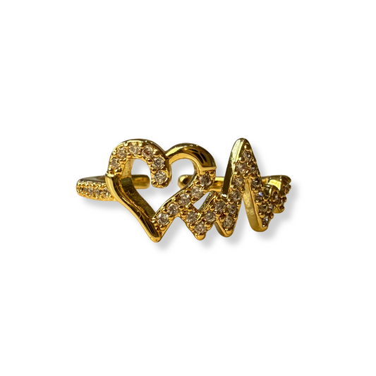 Anillo petite corazón vital dorado