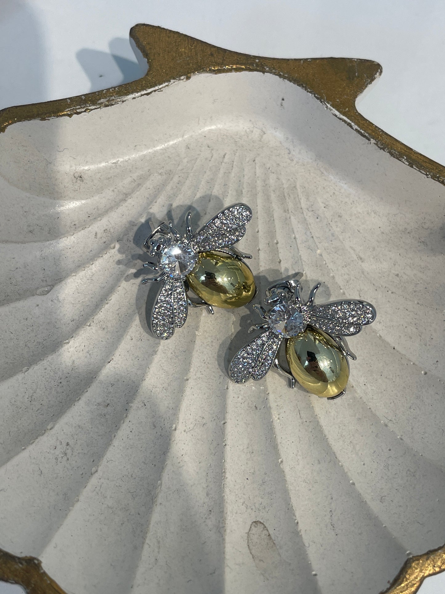 Aretes Bee Bicolor