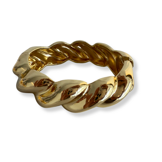 Pulsera Trenzada Chunky Dorada