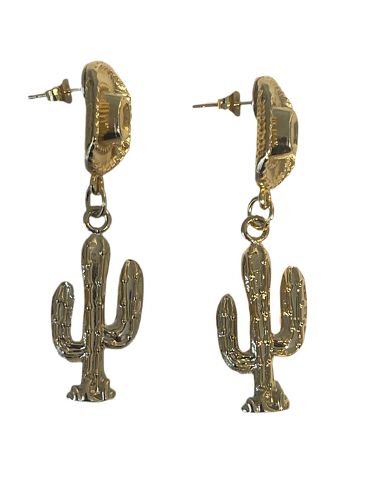 Aretes Cactus Y Sombrero