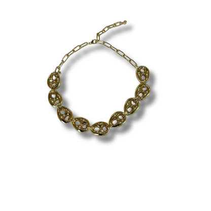 Collar botones dorado