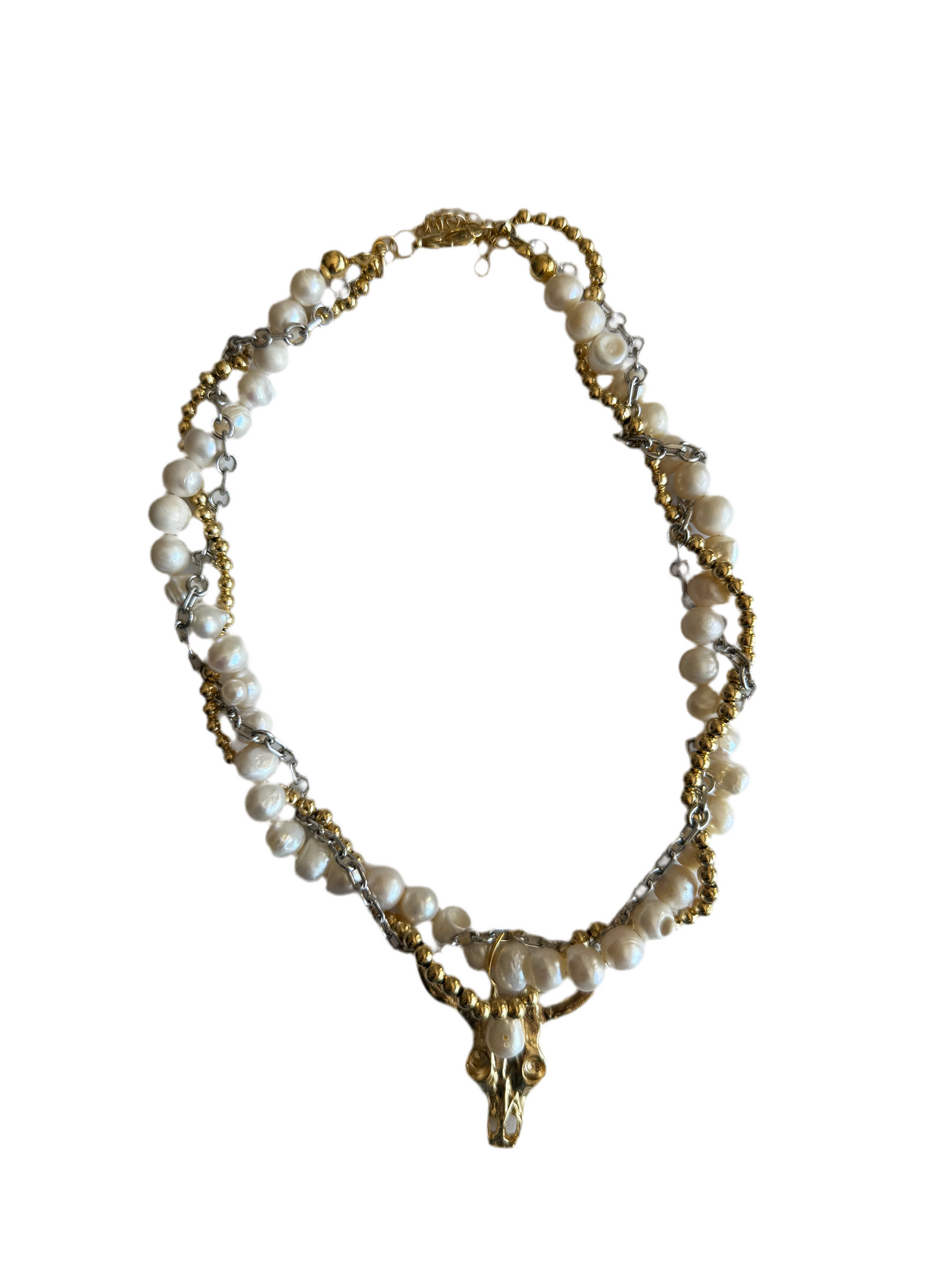 Collar Nodal trenzado vaquero