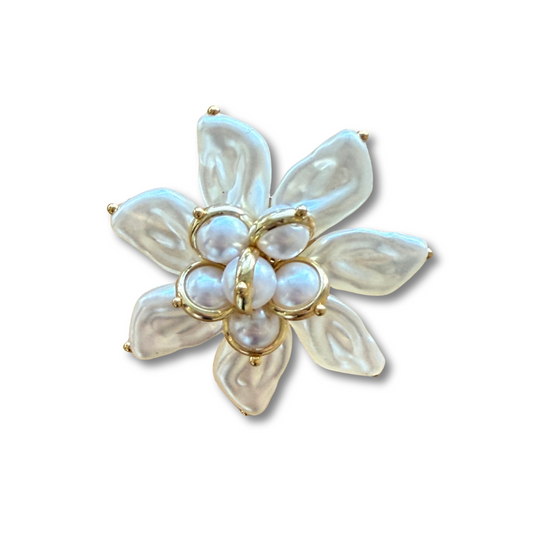 Anillo pétalo flor