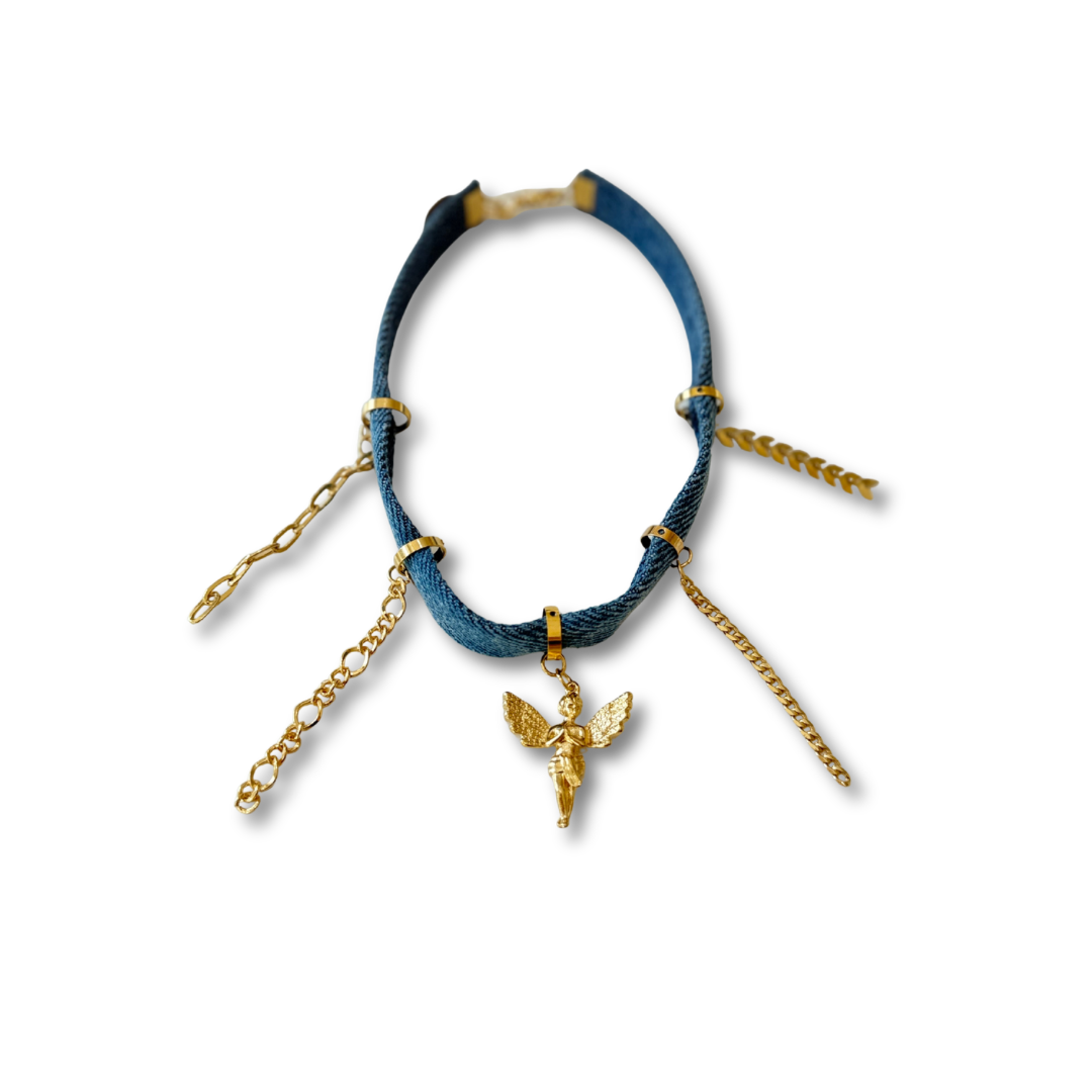 Collar Denim Angel