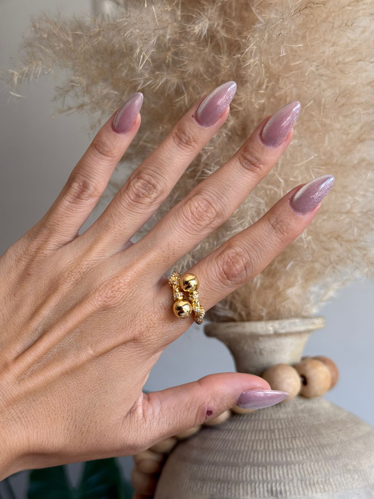 Anillo dos bolas