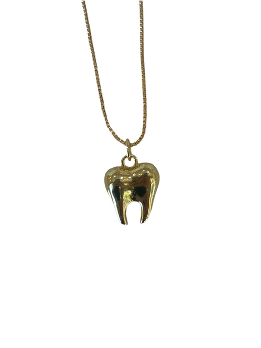 Collar Diente Dorado