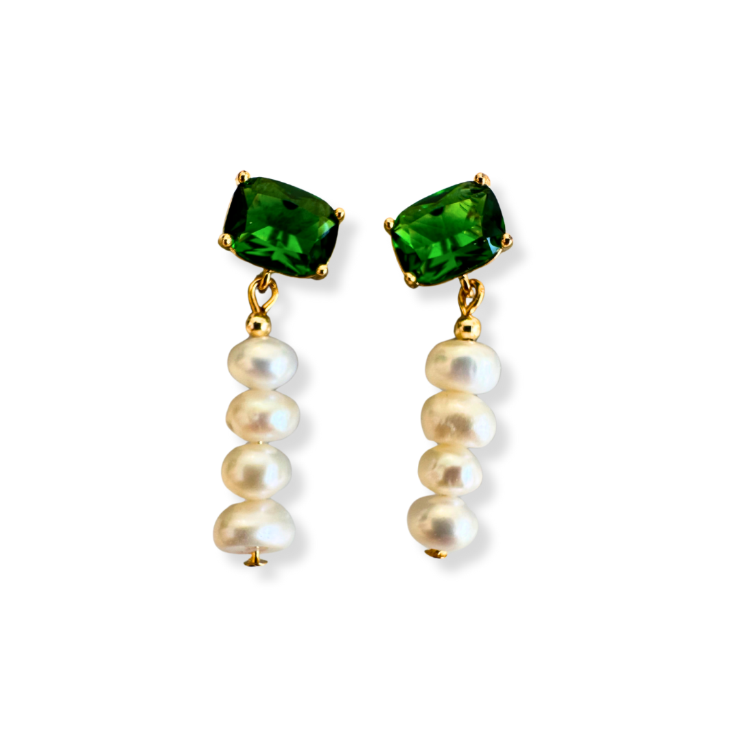 Broquel Perla Piedra Verde