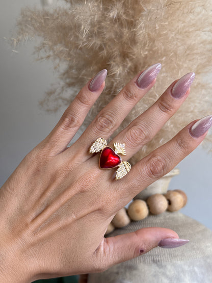 Anillo Corazón Sagrado