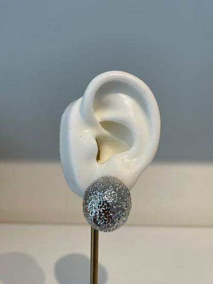 Aretes Ball Plateados