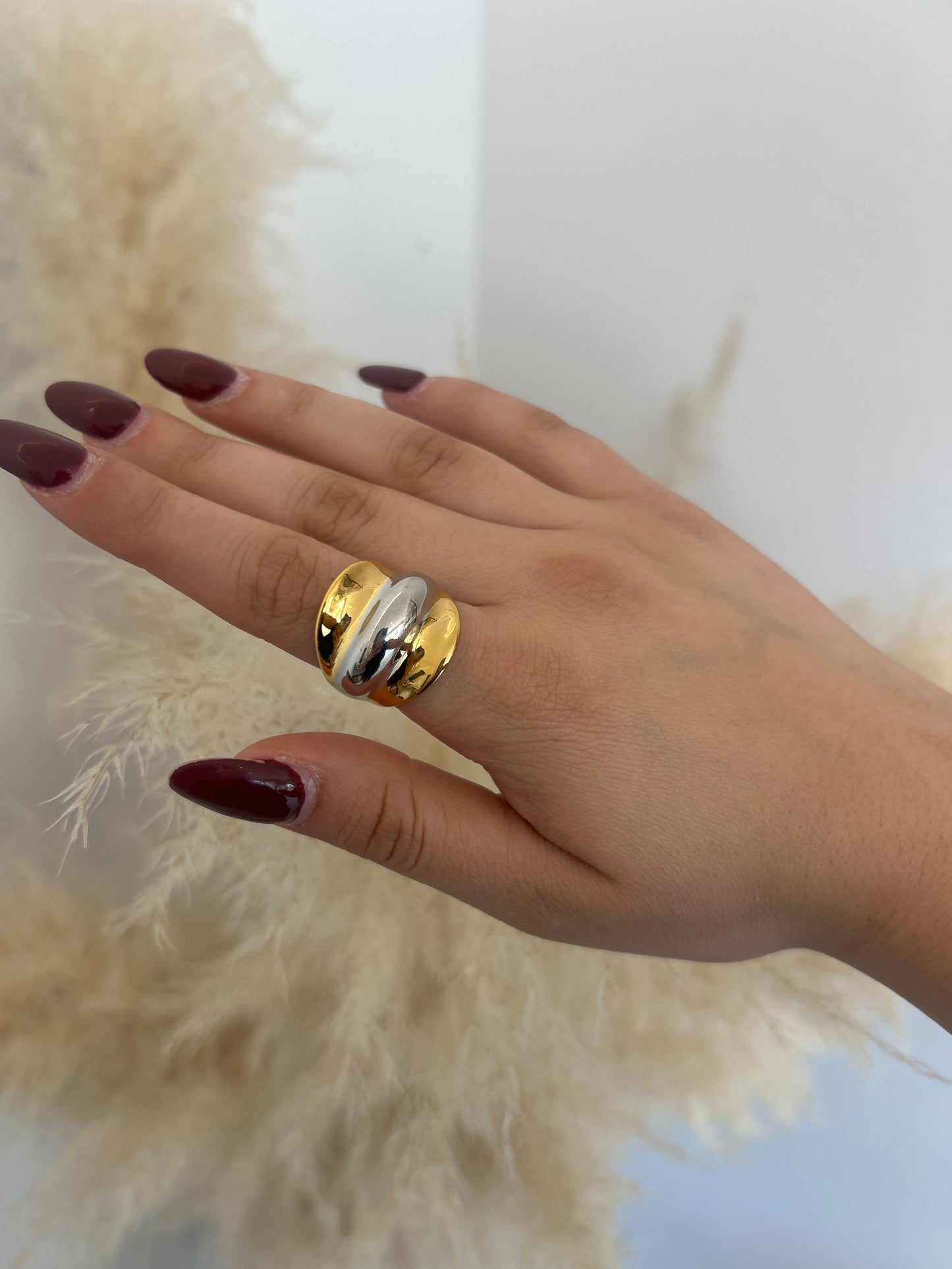 Anillo Waves Bicolor