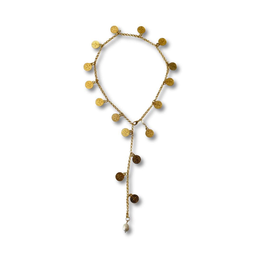 Collar monedas san Benito