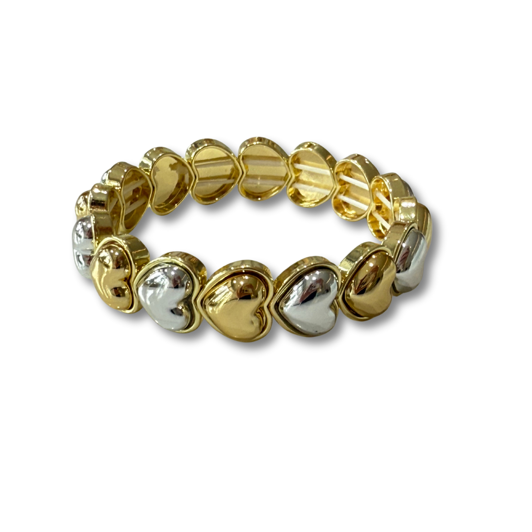 Pulsera amor corazones