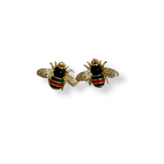 Arete Abeja Roja