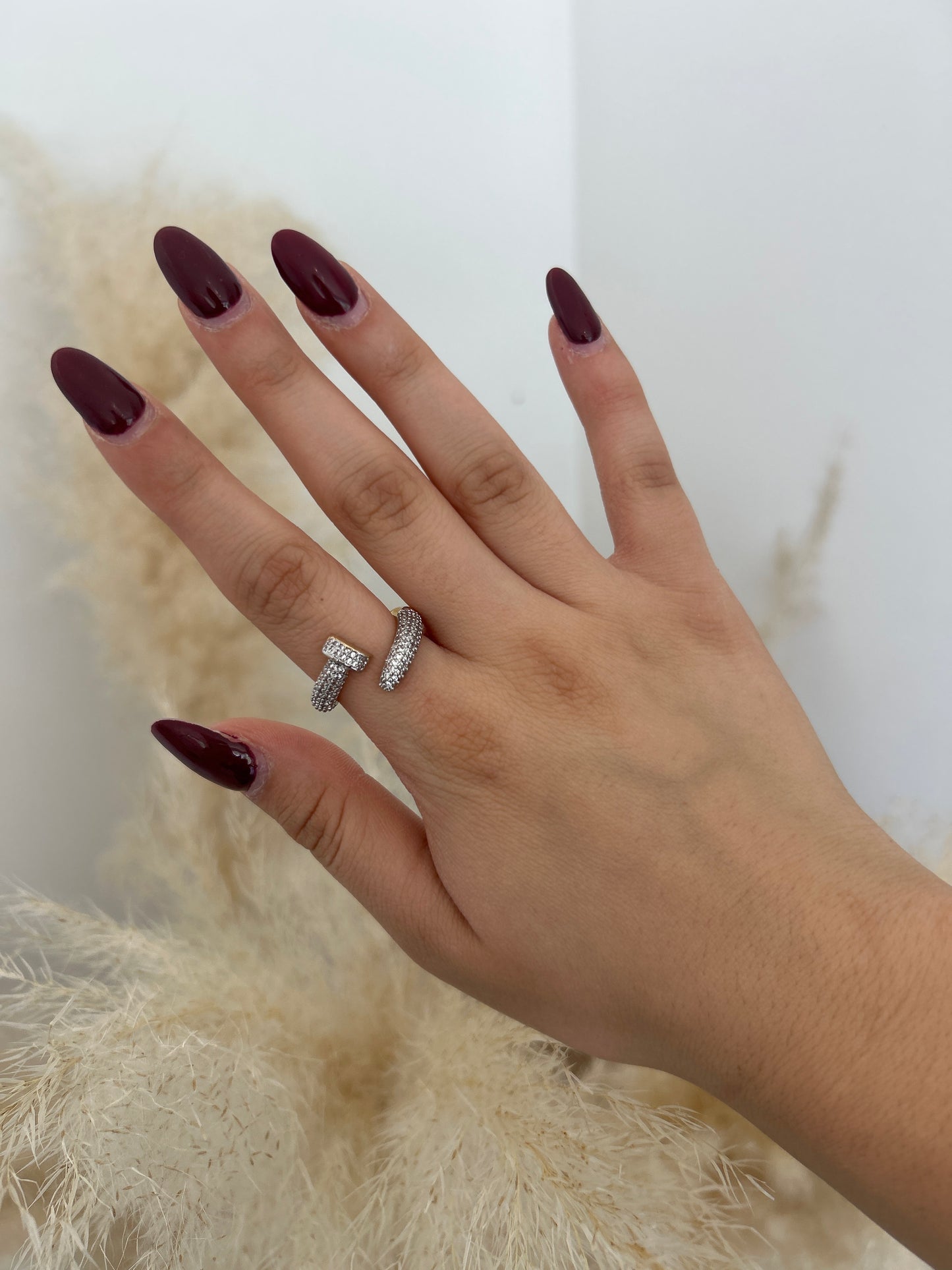 Anillo Clavo Espiral Bicolor