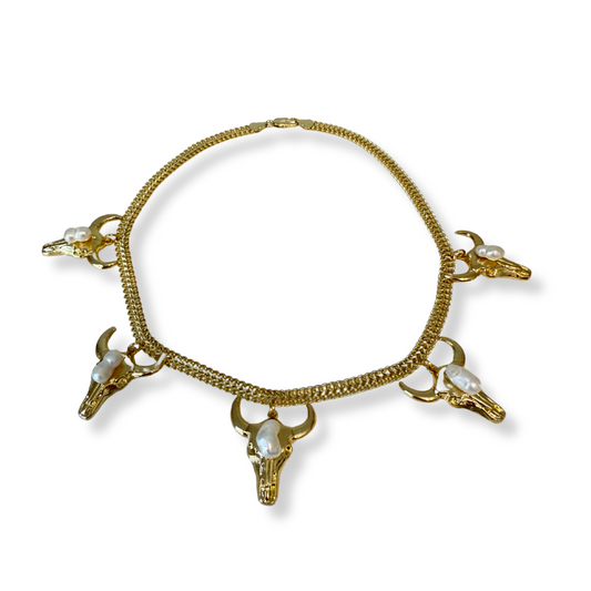 Collar Toro Perla Trenza