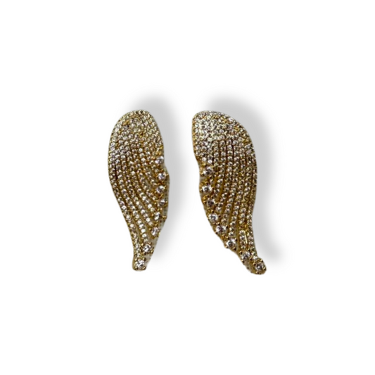 Aretes alas doradas