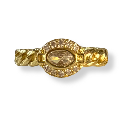 Anillo petite dotado piedra con brillo