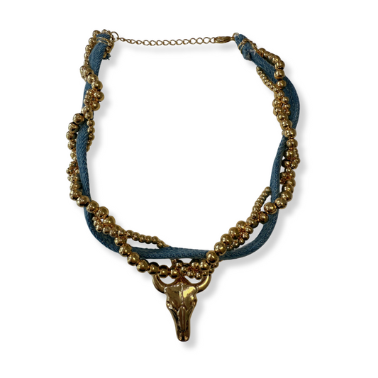 Collar Denim trenzado Toro