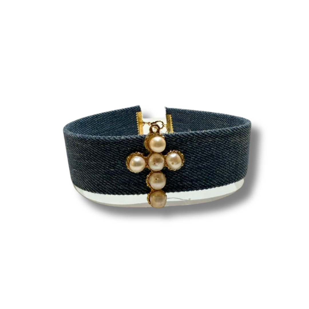 Collar Denim Barbara  Cruz