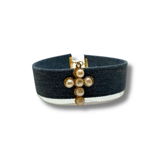Collar Denim Barbara  Cruz