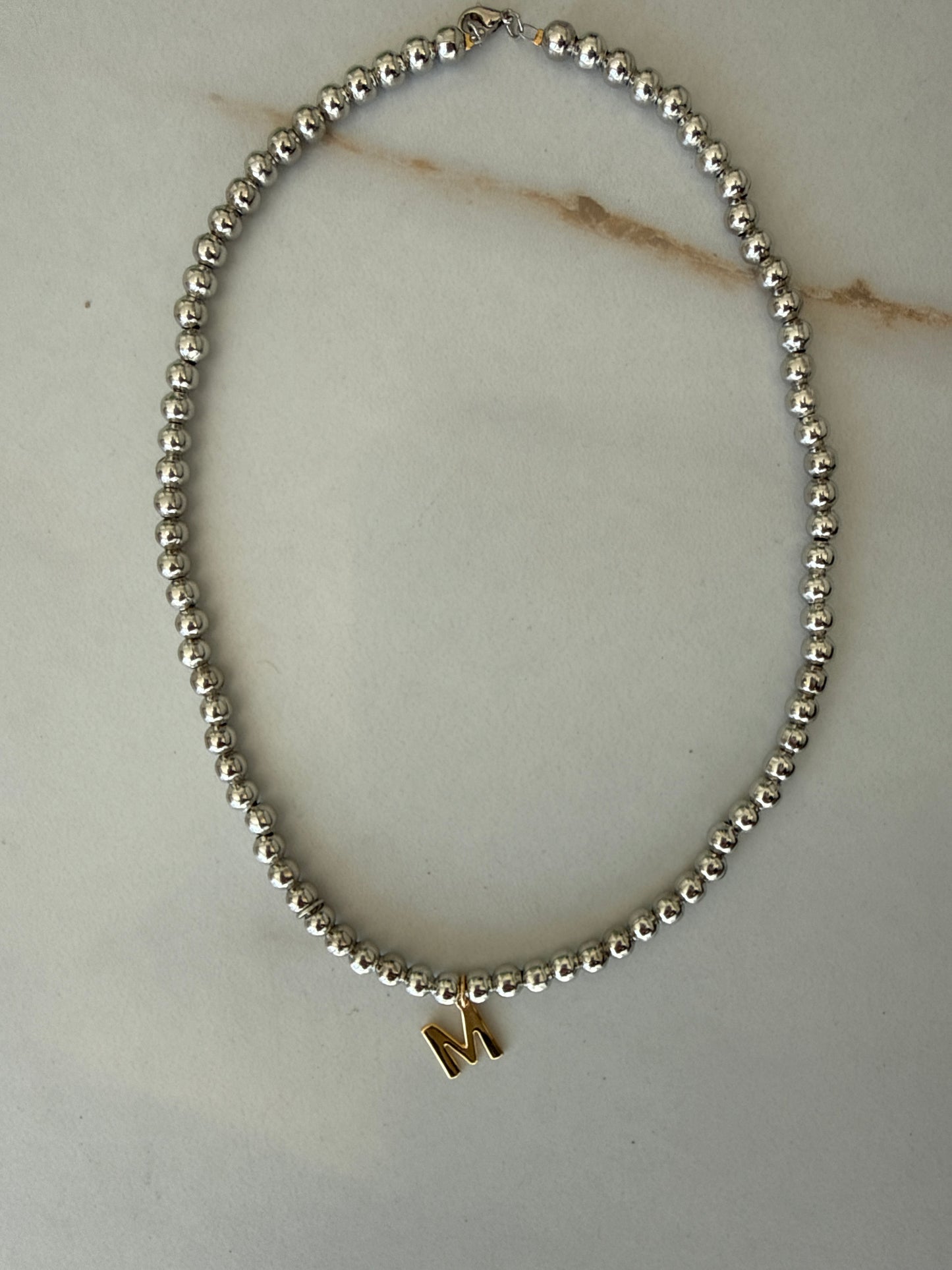 Collar Inicial Bicolor